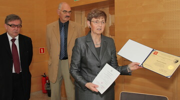 Rozdanie dyplomów XXVI edycji Polsko-Amerykańskiej Szkoły Biznesu, październik 2010